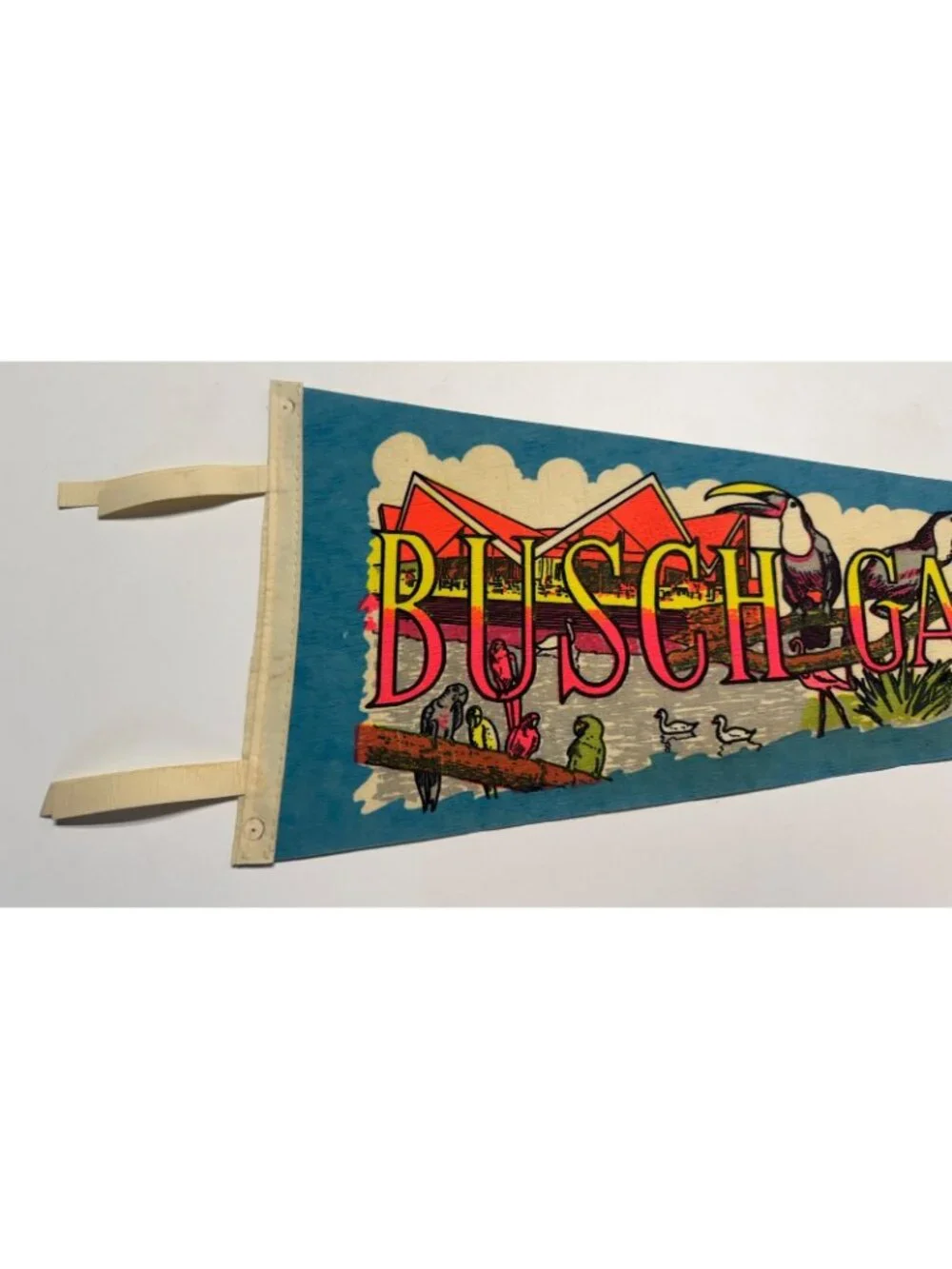 Vintage Busch Gardens pennant